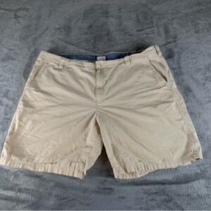 Columbia Regular Fit Outdoor Shorts Light Khaki Beige Mens 44x10 Fishing Walking